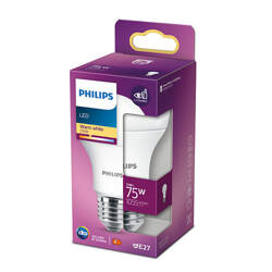 PHILIPS Żarówka LED 11W/827 odpowiednik 75W 1055lm 2700K ciepła biała E27