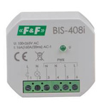 F&F Przekaźnik bistabilny, podtynkowy, do podświetlanych przycisków z przekaźnikiem inrush 160A/20ms do źródeł LED montowany do puszki Ø60 BIS-408i