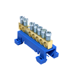 MOREK Listwa zaciskowa neutralna IP00  N7 niebieski 7x16mm²