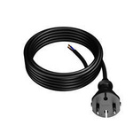 Przewód przyłączeniowy narzędziowy, gumowy z wtyczką prostą 2x1,5 mm² H05RR-F długość: 5m