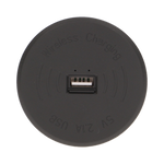 ORNO Bezprzewodowa ładowarka indukcyjna z dodatkowym portem USB, czarna OR-AE-1367/B