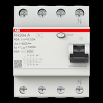 ABB Wyłącznik różnicowo-prądowy FH204-A-40/0,03; 4-polowy; typ A; I=40A; In= 30mA