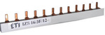 ETI Szyna izolowana zbiorcza sztyftowa 3-fazowa 12-modułów (4 aparaty), 16mm² 100A; długość: 210mm; IZS16/3F/12 002921112