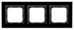 SONATA Ramka potrójna Czarne szkło, grubość 4mm R-3RGC/32/25