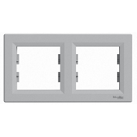 Schneider Asfora Ramka 2-krotna pozioma ALUMINIUM EPH5800261