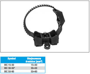 Uchwyt dystansowy na słup BIC 30-50 (średnice - 30-50mm)