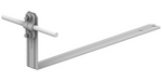 AN-KOM Uchwyt dachówkowy Z-śruba L=28cm, H=10 cm /AN-25A/OG/-N