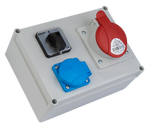 SEZ Rozdzielnica budowlana ROS-BOX 1631 wyłącznik 0-1 1x16A/5P + 1xGN 230V