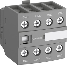 ABB Blok styków pomocniczych CA4-22E, 2 x NC, 2x NO do styczników serii AF09, AF12, AF16   1SBN010140R1022