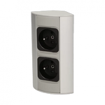 ORNO Gniazdo meblowe bez wyłącznika, 2x2P+Z OR-AE-1303/G