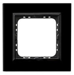 IMPRESJA Ramka pojedyńcza szkło czarne R-1YGC/32/25
