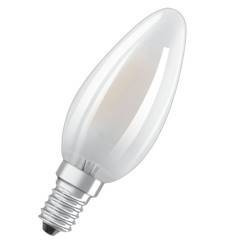 LEDVANCE Żarówka LED PARATHOM CLB FIL FR świeczka 4W/827 odpowiednik 40W 470lm 2700K ciepła biała E14 Filament mleczna, opakowanie: 2 sztuki