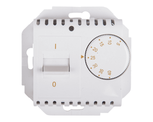 SIMON 54 Regulator temperatury z czujnikiem wewnętrznym 16(2)A 230V biały DRT10W.02/11