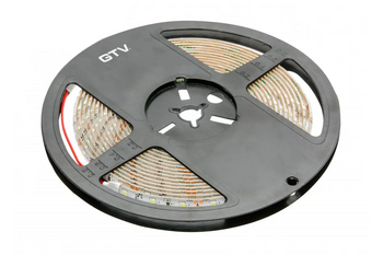 GTV Taśma Flash 2835MW, 300 LED zimny biały, 3,8W/m, wodoodporna 8mm, Rolka 5m, 12V LD-2835MW-300-65-ZB
