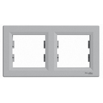 Schneider Asfora Ramka 2-krotna pozioma ALUMINIUM EPH5800261