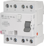 ETI Wyłącznik różnicowoprądowy 4-polowy I=40A Idn=30mA EFI-P4 AC 40/0.030 002061612