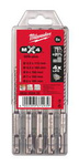 Milwaukee Zestaw wierteł SDS Plus MX4, 4-ostrzowe 5,5/110/5,5/6/7/8MM (5szt.)