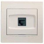 Schneider ANYA Gniazdo komputerowe pojedyncze 1xRJ-45 ca.t6 Krem AYA4700123