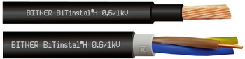 Bezhalogenowy kabel energetyczny BiTinstal® H 3G2,5 RE 0,6/1 KV B2ca s1a d1 a1