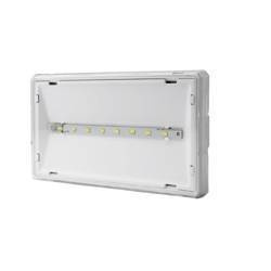 AWEX Oprawa awaryjna EXIT S IP65 1W 120lm 1h jednozadaniowa PT biała + PU34  ETS/1W/E/1/SE/PT/WH