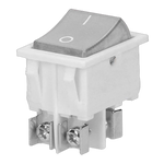 ORNO Łącznik kołyskowy podświetlany, biały  OR-AE-13179/W/W