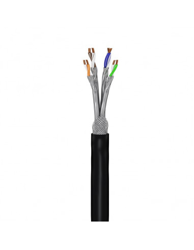 FIBRAIN Kabel zewnętrzny żelowany CAT.7 S/FTP 4PR LSFRZH/PE 900 MHz czarny 500mb