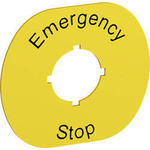 Plakietka MA6-1026 żółta "STOP" do serii kaset MEP..