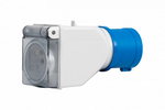 Adapter kempingowy wtyk 16/3p, gniazdo tablicowe 230V  73109