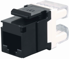 securityNET Moduł RJ45 keystone kat. 6 UTP czarny CCAS-K6-UTP-B