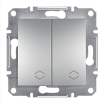 Schenider Asfora Łącznik podwójny schodowy bez ramki ALUMINIUM EPH0600161