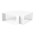 VENTIKA Kolano poziome 90° do kanału 110x55mm białe KP55-5