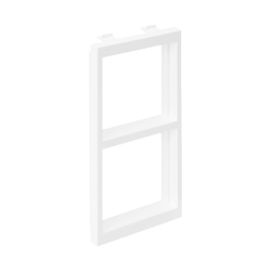 Connect Adapter CIMA poziomy 2× K45 108×52mm czysta biel S66/9