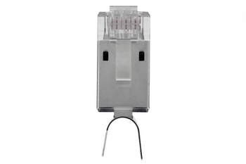 Wtyk przelotowy RJ45 kat. 6A/6 STP CCAS-RJ6A-STP-BW