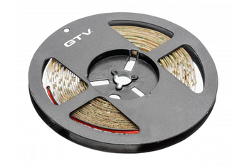 GTV Taśma Flash 2835MW, 300 LED zimny biały, 3,8W/m, bez żelu 8mm, Rolka 5m, 12V LD-2835MW-300-20-ZB