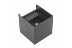 GTV Oprawa LED MISSOURI-K, 7W,540lm,AC220-240V,50/60 Hz,PF>0,5,Ra≥80,IP54,IK08,4000K,kwadrat,grafit