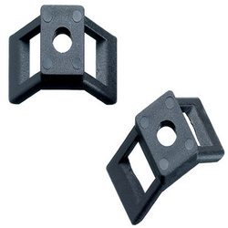 HAUPA Podstawka przykręcana 7,8mm czarna 262165