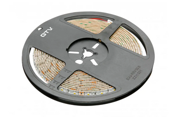 GTV Taśma Flash 2835MW, 300 LED ciepły biały, 3,8W/m, wodoodporna 8mm, Rolka 5m, 12V LD-2835MW-300-65-CB