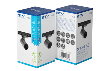 GTV XLT-ADOGU10-10 Oprawa na szynoprzewod 1-fazowy, ADO, GU10, max.20W, AC220-240V, 50/60