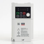 LG Przemiennik częstotliwości serii M100 0,75kW I=4,2A 0-400Hz zasilanie 1x230V wbudowany filtr EMC C2 montaż na szynę DIN, IP20 LSLV0008M100-1EOFNA