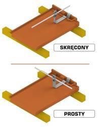 AN-KOM Uchwyt dachówkowy skręcony profil  "WZÓR 31" Z-śruba H=10cm AN-29H/OG/-N