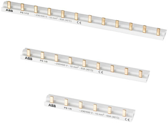 ABB Szyna łączeniowa 1-fazowa 60 aparatów długość: 1050mm przekrój: 16 mm²  PS1/60/16