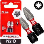 Milwaukee Bit udarowy Shockwave Impact Duty PZ2 x 25mm (2 sztuki)