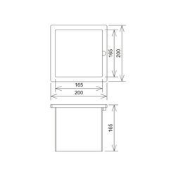 AN-KOM Studzienka probiercza z wzmocnionym dnem 200 x 200 x 165 /AN-60C/