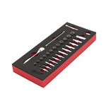 Milwaukee Wkładka piankowa z grzechotką i nasadkami1/4 4932479824