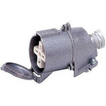 Gniazdo 63A/4 metalowe płaski bolec