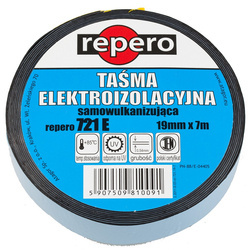 REPERO 721 E Taśma izolacyjna samowulkanizująca trójwarstwowa z przekładką 19mm x 3m; grubość: 0,54mm