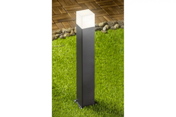 GTV Oprawa ogrodowa LARGO-P 80,E27, MAX.15W,IP44,AC220-240V,50-60Hz,słupek,grafit OS-LARGP80-30