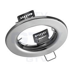 GTV Sufitowa oprawa punktowa okrągła odlew IP20 chrom PORTO  OP-PROD3-01