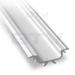 GTV Profil aluminiowy LED kątowy GLAX silver 2m