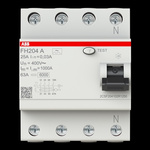 ABB Wyłącznik różnicowo-prądowy FH204-A-25/0,03; 4-polowy; typ A; I=25A; In= 30mA